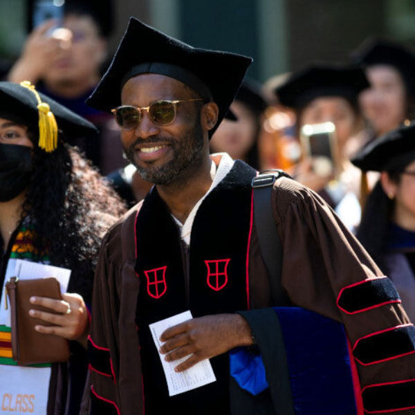 Graduation gown with outlet pants